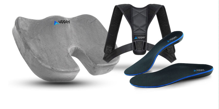 Biroja krēsla paliktnis muguras taisnotājs ortopēdiskās zolītes